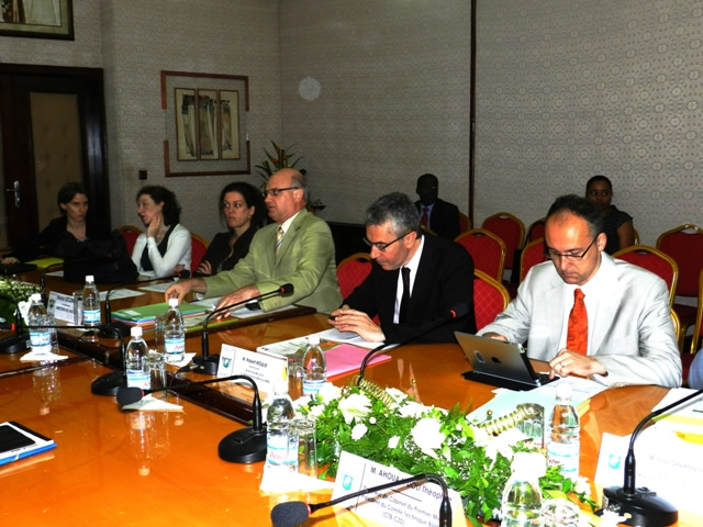 Une vue de la dlgation Franaise lors des travaux en commission avec les Ministres techniques.